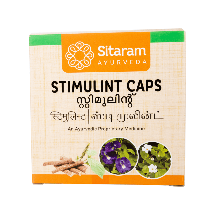 SITARAM AYURVEDA STIMULANT CAPS Strip of 100 QTY