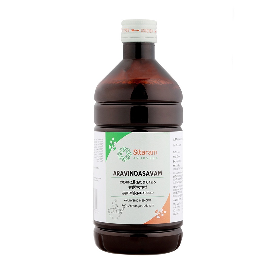 SITARAM AYURVEDA ARAVINDASAVAM Bottle of 450 ML
