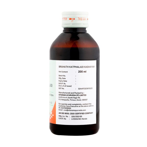BRUHATH KATPHALADI KASHAYAM 200 ML - Image 2