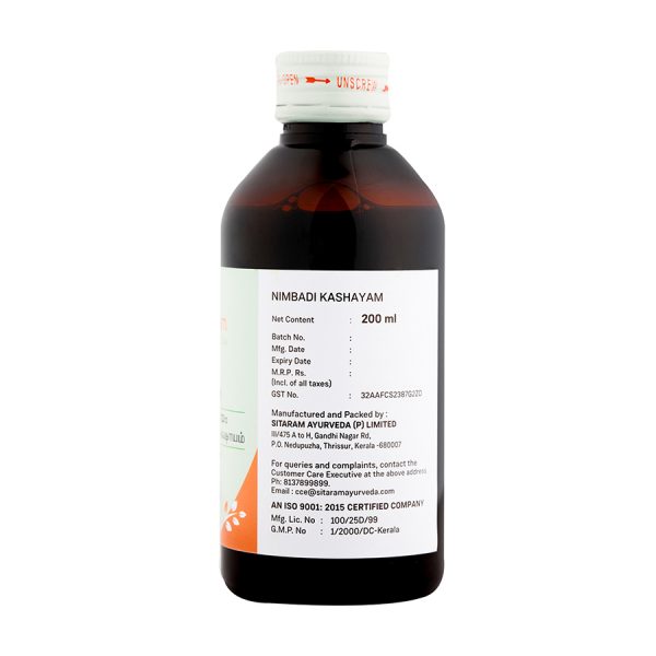 NIMBADI KASHAYAM 200 ML - Image 2